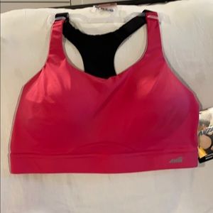 Avia pink wire free medium support sports bra. 38D
